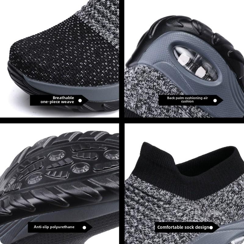 Women Platform Shoes Flexibility Casual Sneakers Fashion Knited Sock Breathe Comfort Walking Shoe Loafers Non-slip Plus 35-44