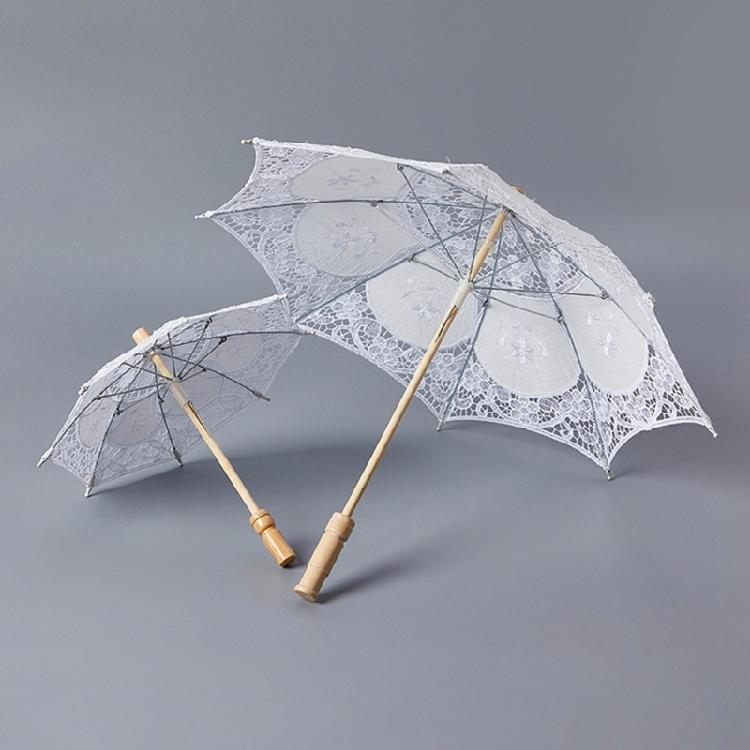 Lace Parasol Elegant Lace Umbrella for Outdoor Party Photo Props Decorative Parasol Lacework Umbrella for Garden