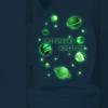 New Luminous Planet Toilet Sticker Cartoon Sun Sticker Background Wall Decoration Removable Wall Sticker
