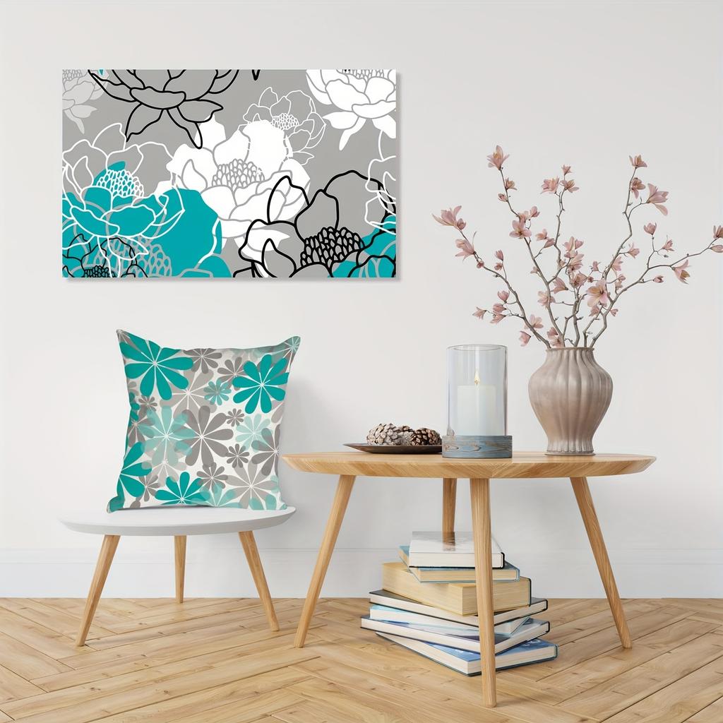 Nordic Cyan Sweet Home Pillowcase Home Decoration Living Room Sofa Decoration Pillowcase 40*40 Car Cushion Cover 50x50 60*60