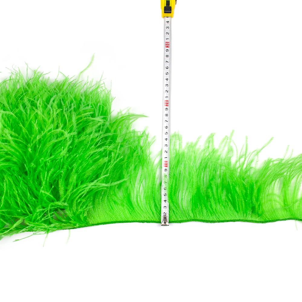 Feather1Meter High Quality Ostrich Feather Trim 10-15/15-18/18-22cm Plumes Fringe Ribbon for Home Party Dress Sewing Wedding Decoration