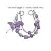 Glitter Rhinestone Phone Chain Double Layer Beaded Cell Phone Lanyard  Mobile Phone Pendant