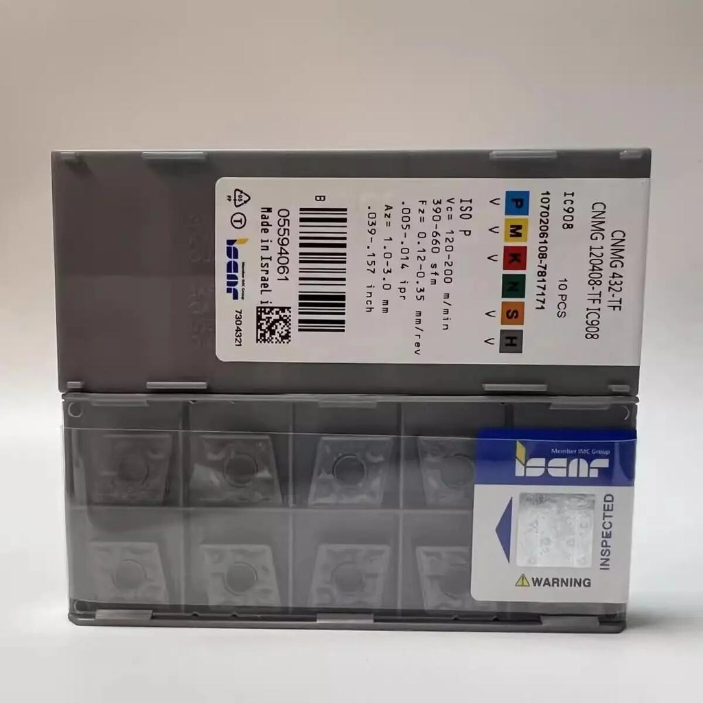 ISCAR / CNMG120408-TF IC908 /Industrial Indexable Carbide Inserts 10 PCS