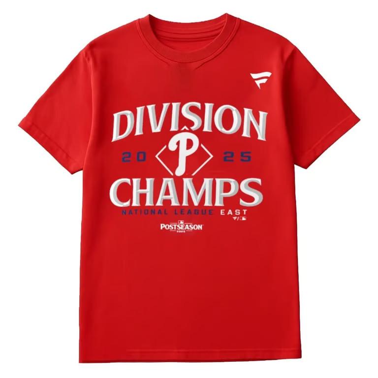 Phillies 2025 NL East Champs Locker Room T-Shirt Unisex T-Shirt S