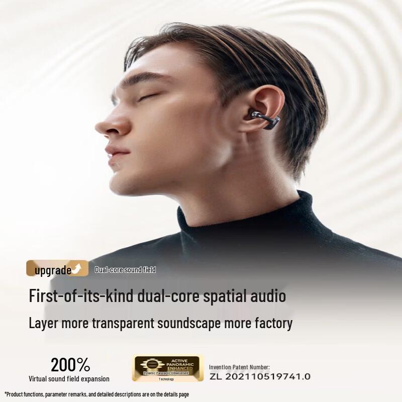 SANAG S6S Ultra Clip-On Open-Ear AI Translator Bluetooth Earbuds