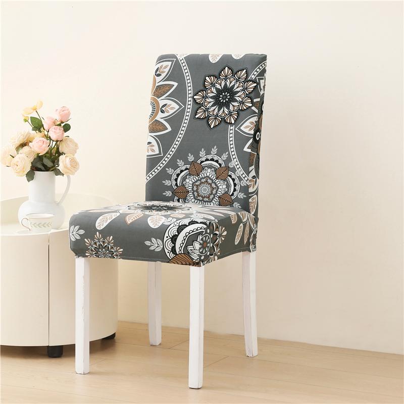 New Colors Chair Covers Floral Modern Slipcover for Dinning Room Wedding Stretch Elastic Furniture Protector