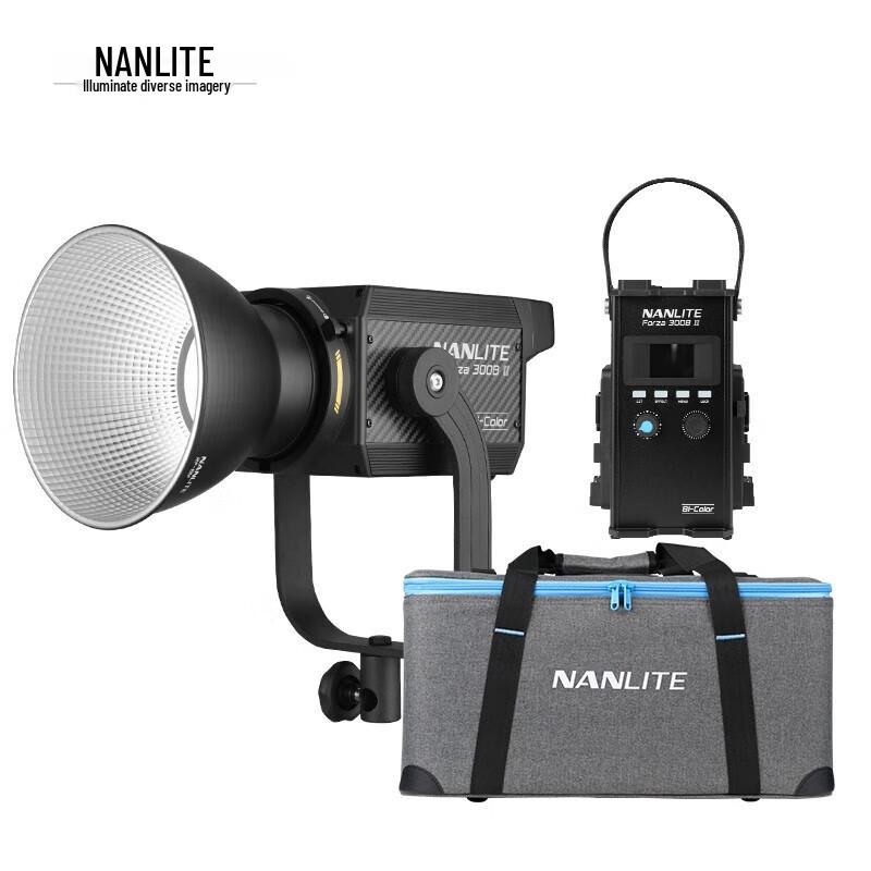 NANLITE Forza 300B II Bi-Color LED Video Light Official Standard Configuration