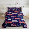 Children'S Fire Truck Bedding Set Single Police Car Truck Bedding Motorcycle And Airplane Bedding Set For Boys And Teenagers