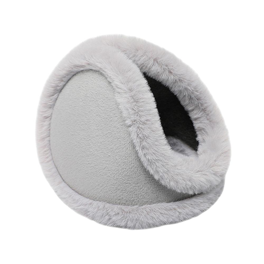 

Windproof Warm Thicken Velvet Earmuff Thickening Winter Ear Cover Winter Outdoor Sport Grey-A