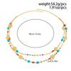 Ingemark Vintage Acrylic Beaded Long Pendant Necklace Women Boho Stacked Sweater Chain Jewelry On the Neck Party New Accessories
