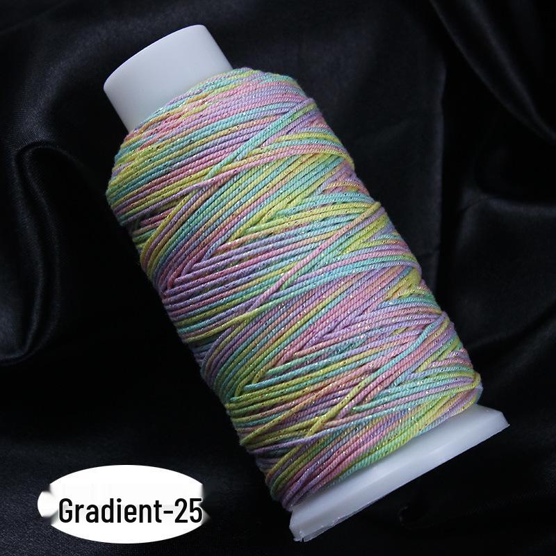 

Градиентное позолоченное хлопковое ниточное ожерелье ручной работы «Звездное небо» и аксессуары для бижутерии 1.5mm/30 strands/about 75m