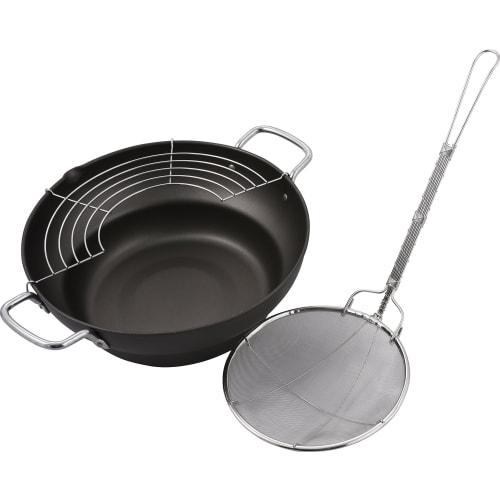 Wahei Freiz Cookware Strainer, Dashi-age, Mido, 18cm, Fine Mesh, P-Handle, 18-8 Stainless Steel, AD-691