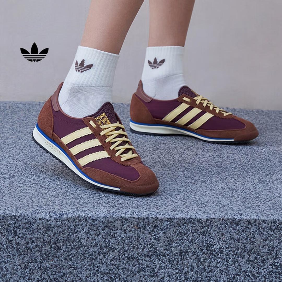 Adidas  T Head Shoes  SL 72 OG - Классические Винтажные Низкие Спортивные Кроссовки - Дизайн Adidas Трилистник IE3425 35.5 коричневый