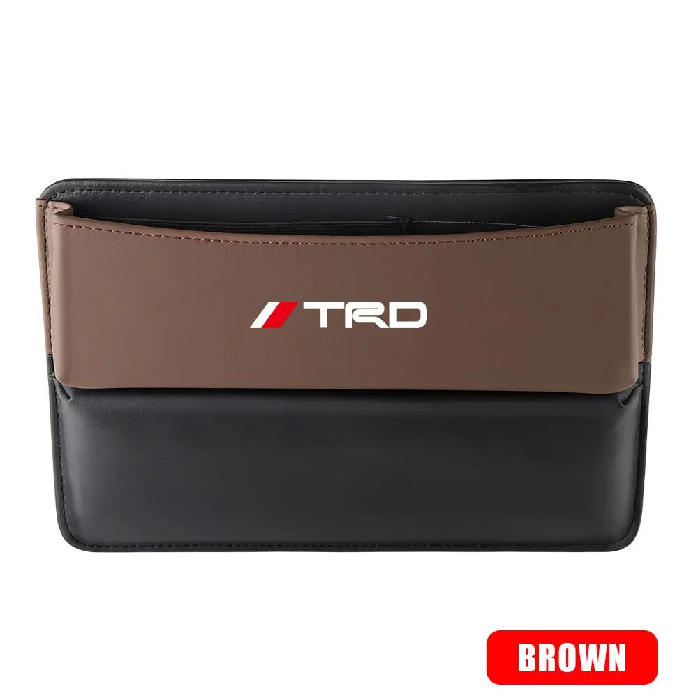 Leather Car Seat Gap Organizer Crevice Storage Box Bags Car Goods For Toyota Prado Rav4 Yaris Hilux Prius Avensis Corolla Camry