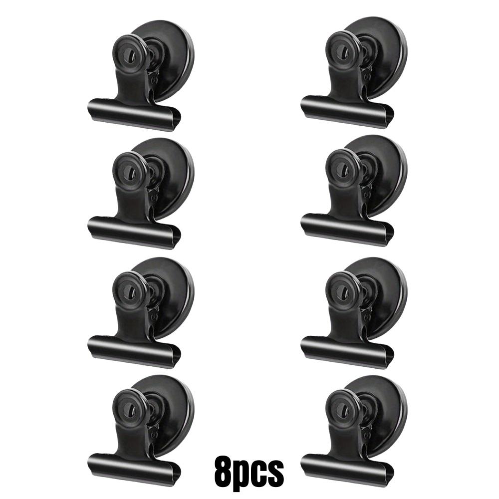 4/16pcs Magnetic Clips Heavy Duty Refrigerator Whiteboard Space-Saving Clip Set for Kitchen Office Photo Displays Holder Decor