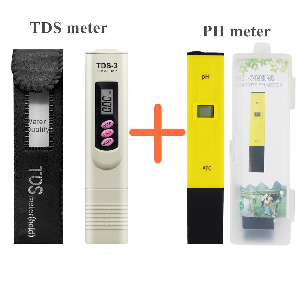 TDS-Messgerät 0-9990ppm Digitales pH-Messgerät 0,01 pH Hohe Präzision Stift Wassertester TDS&pH-Messgerät 0-14 pH LCD PPM-Tester Aquarienfilter