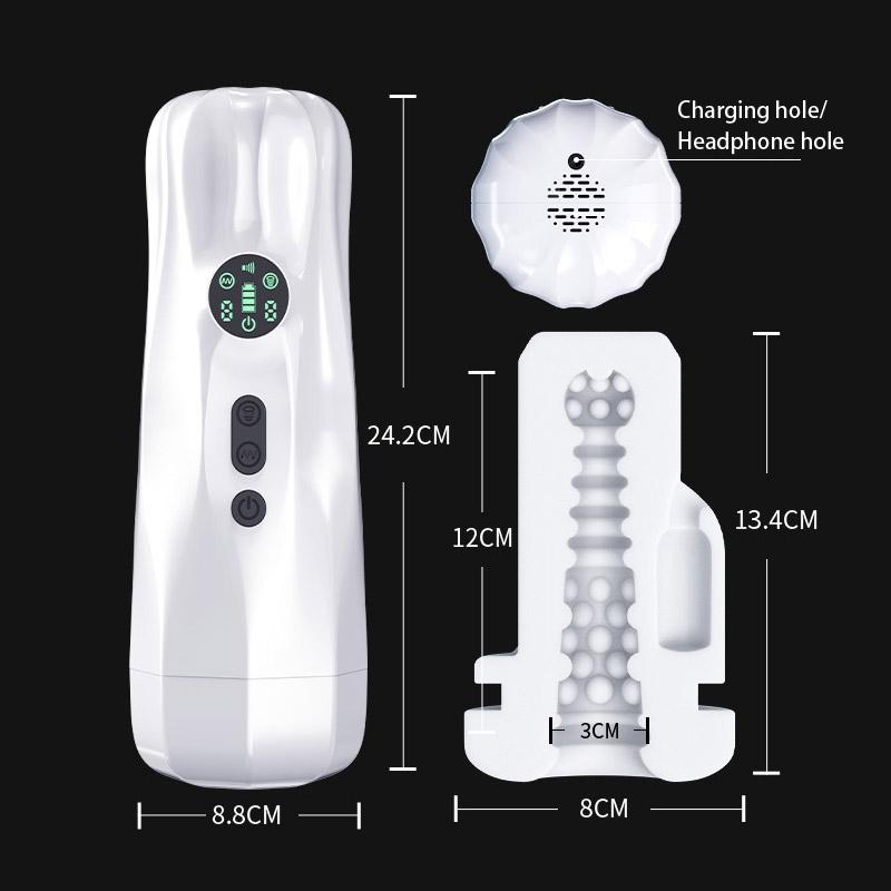 Automatic Male Sucking Masturbators Vibrating Heating Orgasm Sexy Machine Pussy Real Blowjob Sex Toys for Men