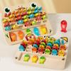 Educational Wooden Magnetic Numbers & Letters Fishing Toy for Kids: Enhances Hand-Eye Coordination & Early Learning.