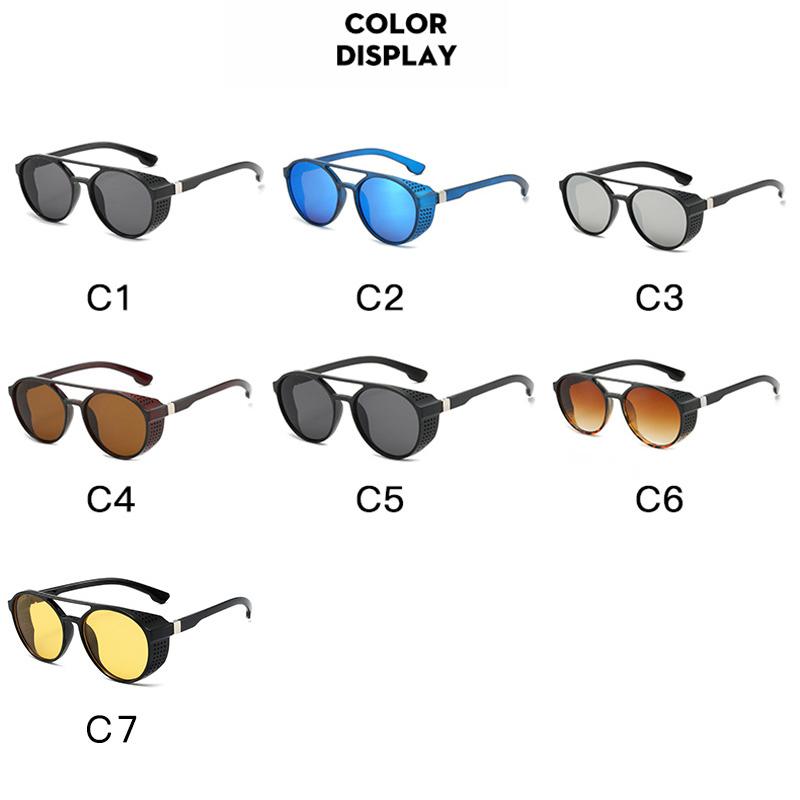 Gafas de sol Steampunk para mujer y hombre, gafas vintage, gafas redondas, gafas de sol de moda retro Steampunk.