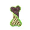 Bone-Style Teething-Resistant Plush Dog Toy with Corn Velvet Edging for Boredom Relief