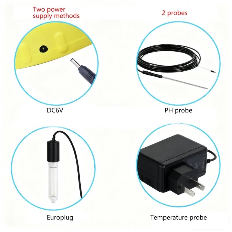 Digital Acidity Tester Featuring Temperature Compensation and Large LCD Screen for Clear Readings