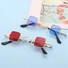 Metal Frame Small Square Sunglasses Candy Color Mini Sunglasses Punk Sun Glasses  for Women & Men