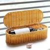 Plastic Oval Handwoven Basket Large Capacity Sundries Storage Box  Home Use