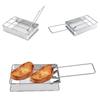 Plate Toaster Outdoor Foldable Stainless Steel Portable Camping Bread Maker