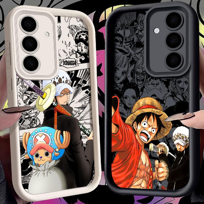One Pieces Japanese Anime Phone Case For Samsung S26 S25 S24 S23 S21 S20 Ultra For Galaxy S25 S24 FE S26 Plus Soft Silicon Cover