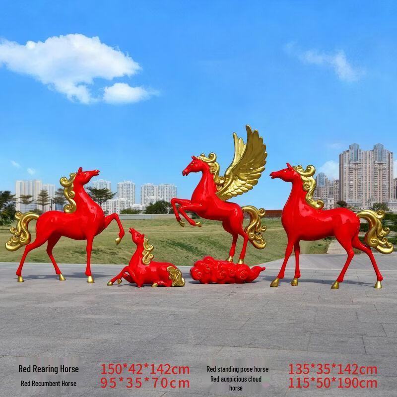 Large Fiberglass Horse Statue