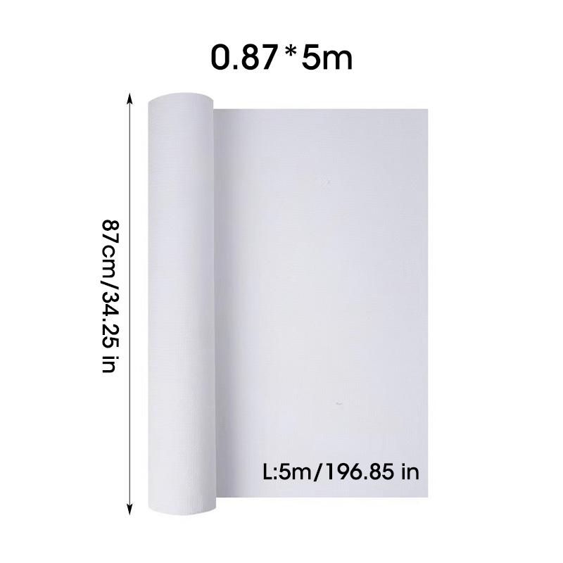 5M/Roll Cotton Canvas Roll,White Black Blank Specialized Suitable for Oil Painting,Acrylic Pigments,27,37,47,,57,67,77,87cm Wide