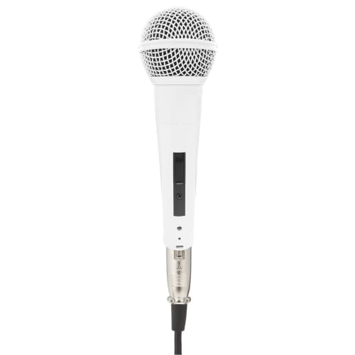 KC MCS4400 + CM2000 Microphone Stand & Dynamic Microphone Set, White (Includes Soft Carrying Case)