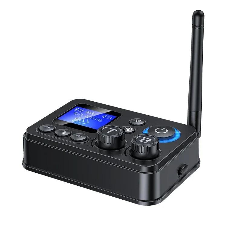

Bluetooth 5.4 Аудіопередавач Приймач AUX 3.5 мм Роз єм Оптичний/Коаксіальний Бездротовий Аудіоадаптер Підтримка Відтворення TF/U-Диска для Динаміка ТБ ПК Автомобіля