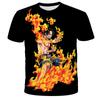 Children's Anime One Piece Luffy 3D Digital Printed Boys' Street Trendy Round Neck Short Sleeved T-shirt