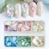 Natural Friendly Shell Nail Art Pieces 6 Color Options Waterproof Glitterings Texture Long Wear Manicure Accessories For Women Girls