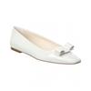 Ferragamo Anz Patent Flat White