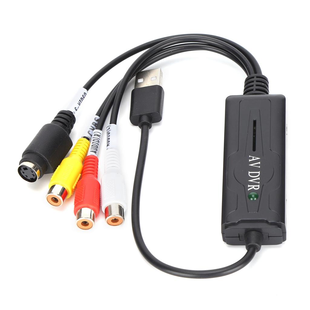 Video Catch Card USB2.0 Video Catch Adapter Cable Digital Converter Compatible with Win10 8 7
