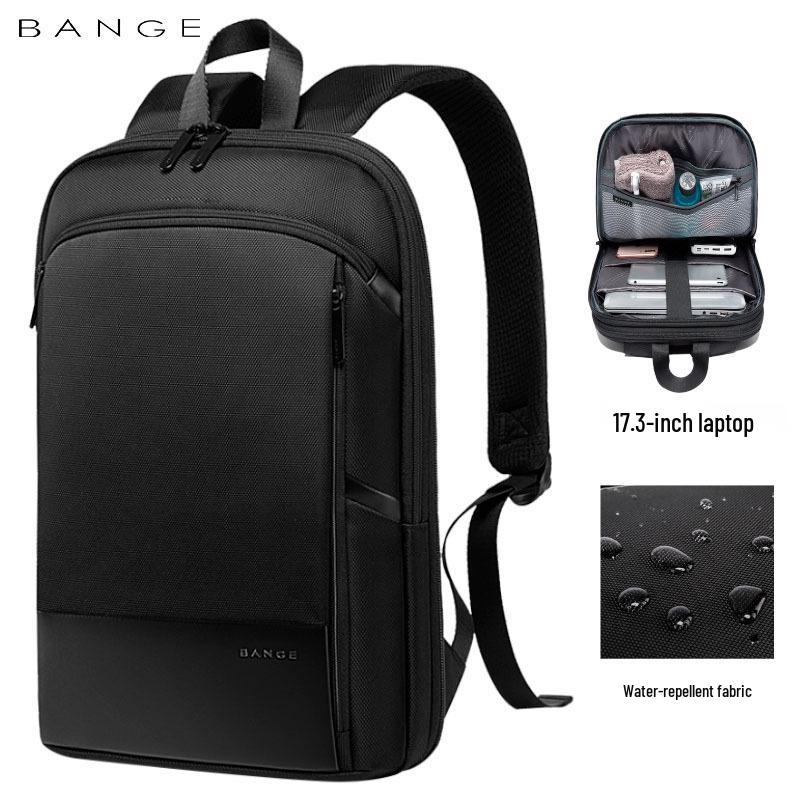 Bange Men's 17-Inch Korean Style Expandable Laptop Backpack, Lightweight Oxford Cloth