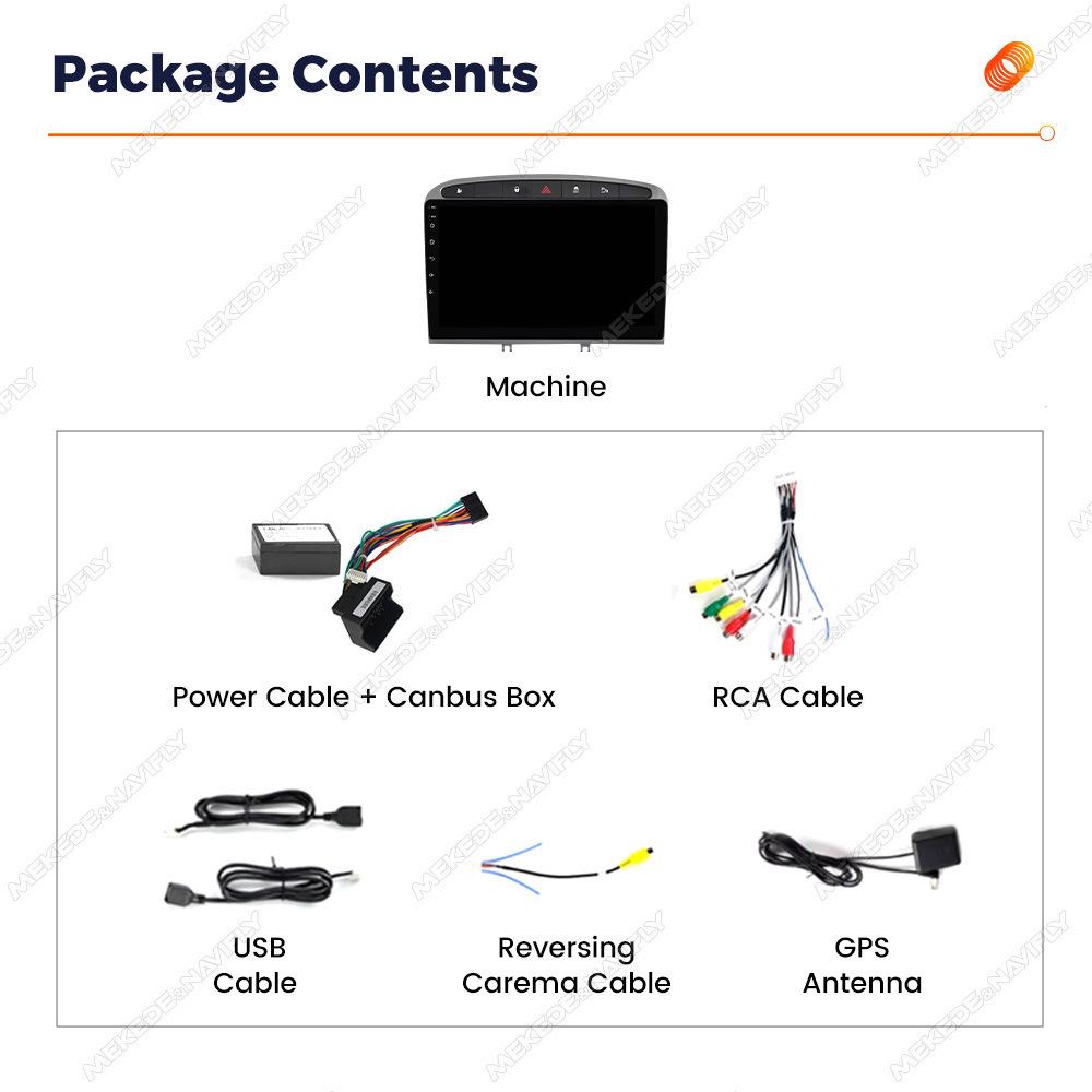 Android GPS MP5 Bluetooth Player for Peugeot 408 (2010-2016)