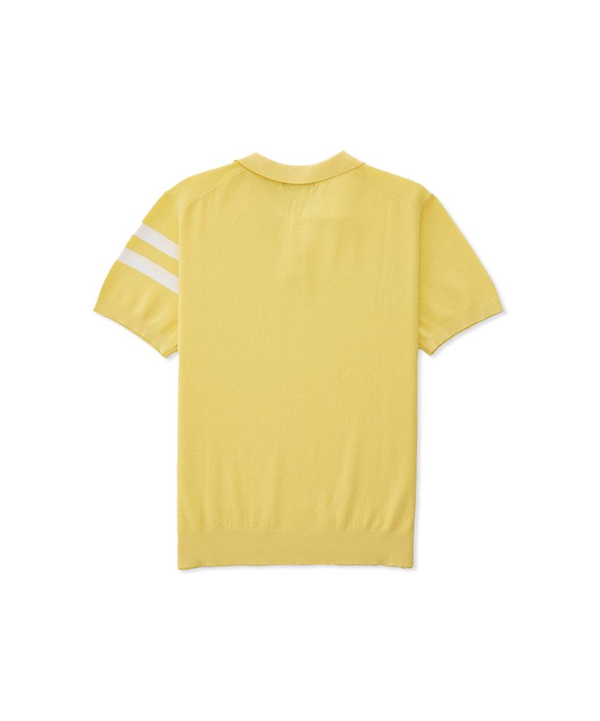 STCO Diems Ice Touch Block Collar Knit T-Shirt_Yellow (Classic Fit)_Dgkub01Cmy