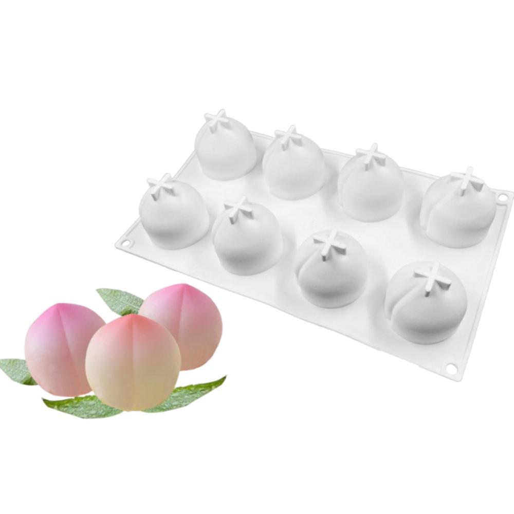 Silicone Pear Peach Cake Mold Non-toxic Mousse Cake Molds Jelly Pudding Mold  Household