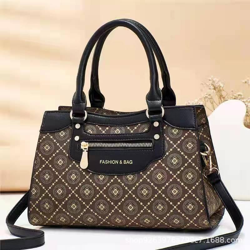 

Stylish Vintage Checkered Pattern Tote Bag For Women In Elegant Black Coffee And Yellow Shades Snowflake Black