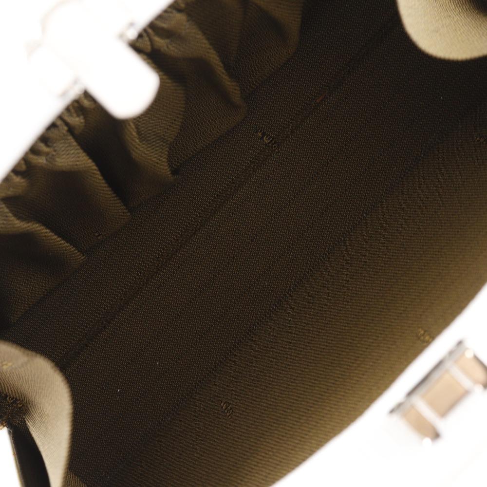 Fendi 2WAYShoulder Handbag Vintage White Calfskin Women Used