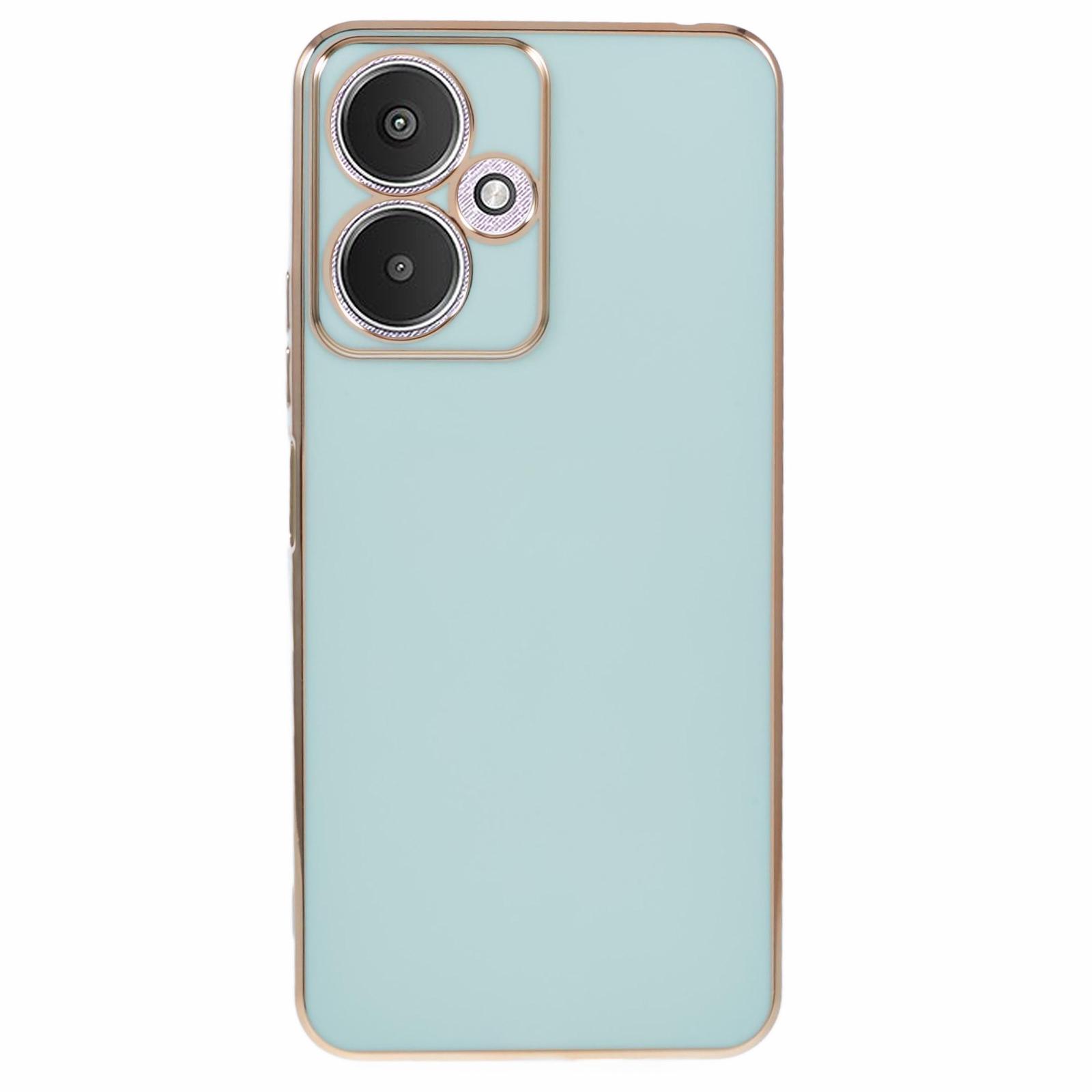 

Для Xiaomi Redmi 13C 5G/Redmi 13R 5G/Poco M6 5G Чехол TPU Мягкая Накладка для Телефона 6D Гальваническое Покрытие A