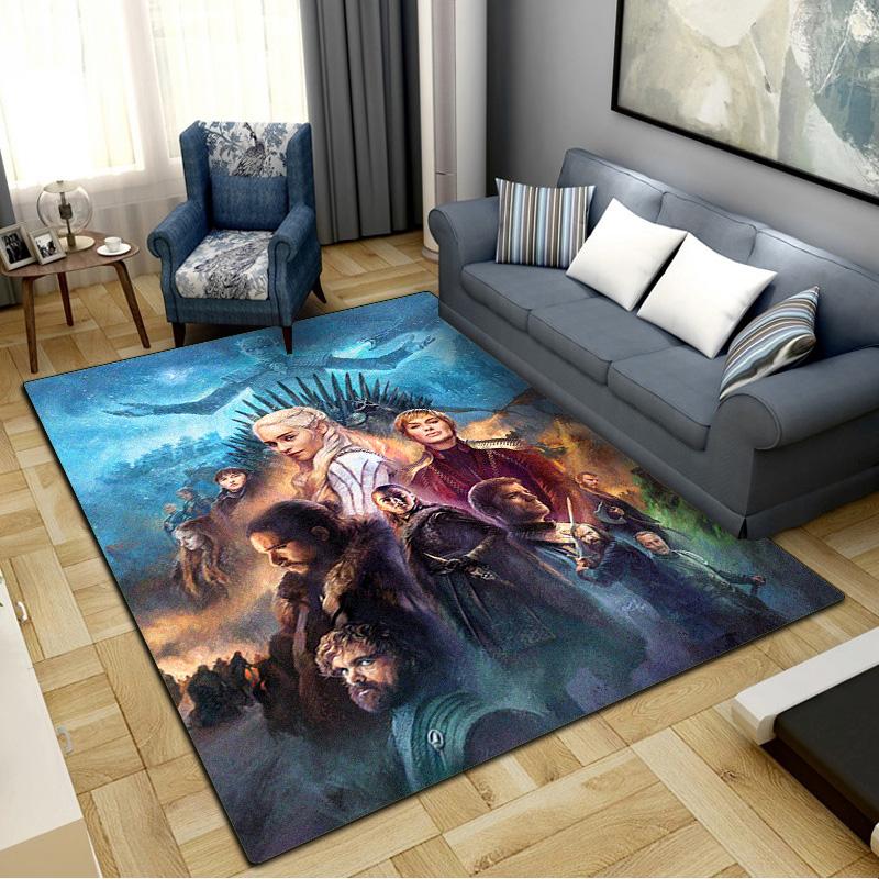 Thrones Game Carpet Rug for Living Room Bedroom Home Sofa Decoration,Kids play Non-slip Floor Mat