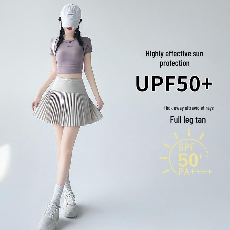 Women's High-Waist A-Line Accordion Pleated Skirt - 2026 Summer Fairy Style, Slimming & Versatile Short Skirt
