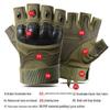 Tactical Full Finger Men's Gloves: Climbing, Motorcycle, and Outdoor Protective Wear-resistant Non-slip Training Gloves.