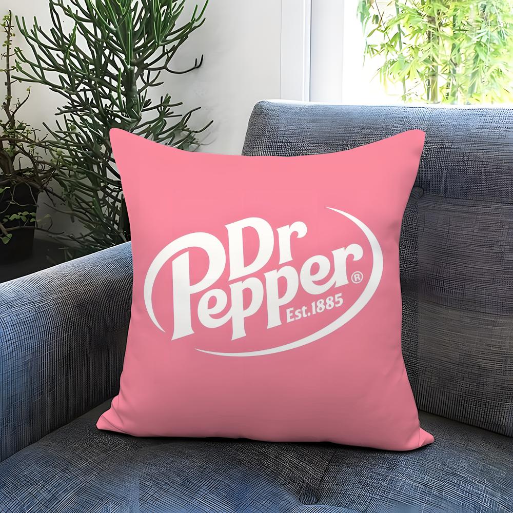 D-Dr Pepper Cushion Cover Comfortable Reversible Pillow Cover Ideal for Car Sofa Bedroom & Beyond