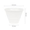 Lili Coffee Dripper, Ceramic Coffee Drip Tool, White, Heat-Resistant Ceramic Cup, 1-2 Cups, 112 X 55 X 82mm Approx. 285g