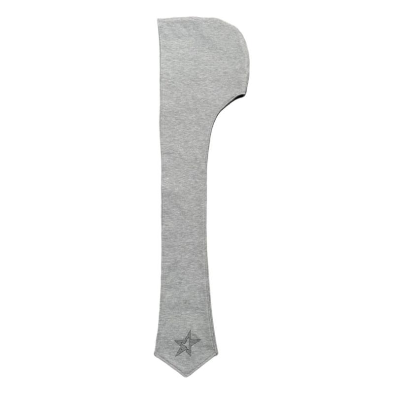 

Solid Color Polyester Long Scarf For Unisex Adult Windproof Balaclava Hat for Women Men Winter Sport And Daily Commute серый